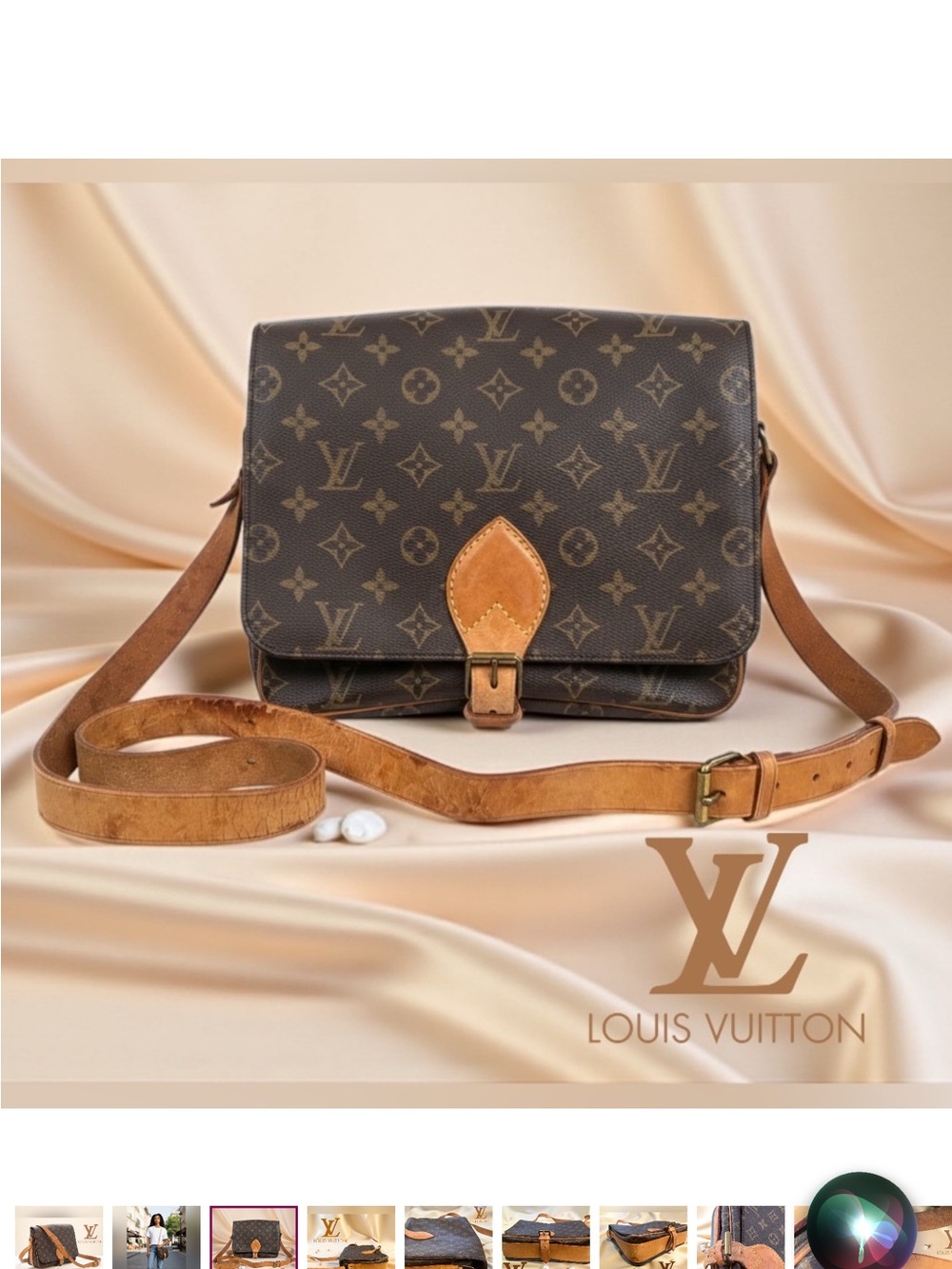 Louis Vuitton Monogram Canvas Saddle Crossbody in Brown and Tan